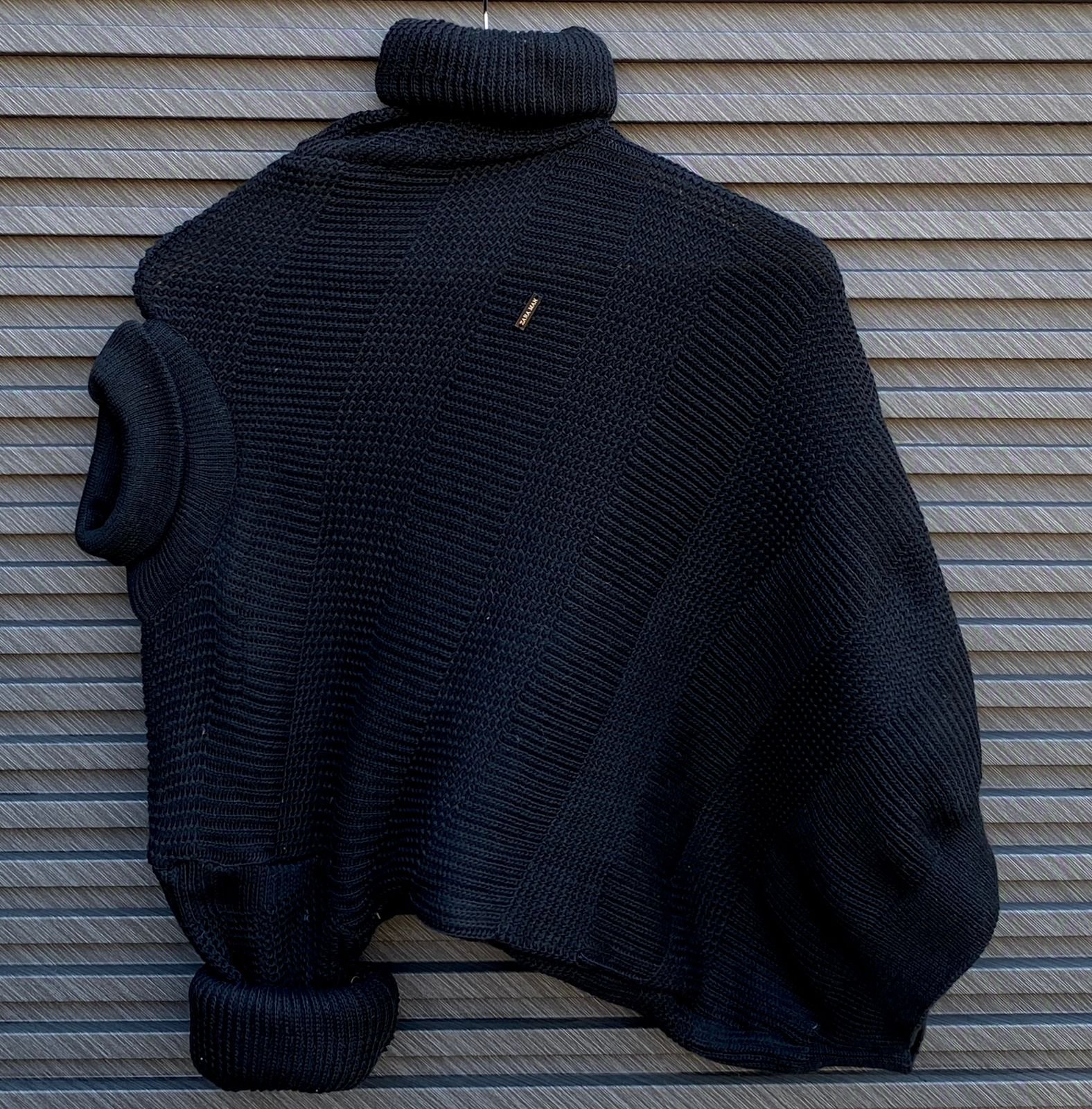 High neck with heavy knitting for men - Image 3